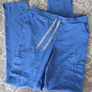 Wear Figs Ceil Blue Yola Skinny Scrub Pants - S/T